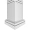 Ekena Millwork Craftsman Classic Square Non-Tapered Bungalow Fretwork Column w/ Tuscan Capital & Tuscan Base CC0810ENBNGTUTU - alternate 5